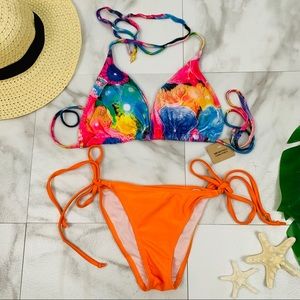 Tropical Neon Bikini set
